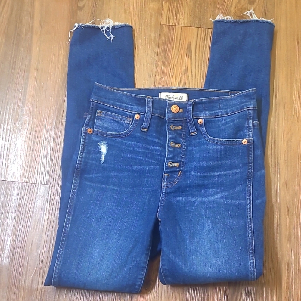 Madewell Blue Ankle Cropped Jeans